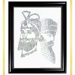 Guru Nanak Dev Ji & Guru Gobind Singh Ji Crystal Photo