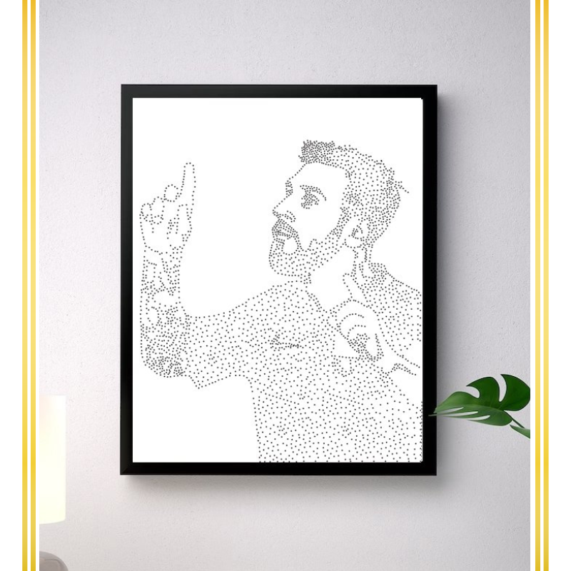 Lionel Messi Crystal Photo